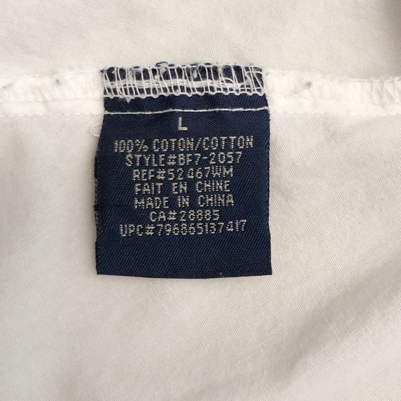 Vintage Bum Equipment White Sleeveless Button Down Blouse Shirt Tank Top. Large - Picture 7 of 12
